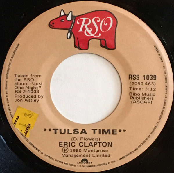 Eric Clapton - Cocaine / Tulsa Time (7") [Vinyl] | RSO (RSS 1039) - 2