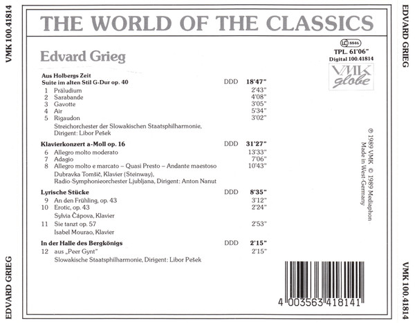 Edvard Grieg - Edvard Grieg | VMK Globe (100.41814) - 2 Edvard Grieg - Edvard Grieg | VMK Globe (100.41814) - 2