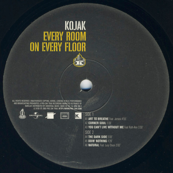 Kojak - Every Room On Every Floor | Pro-Zak Trax (076 109-1) - 2