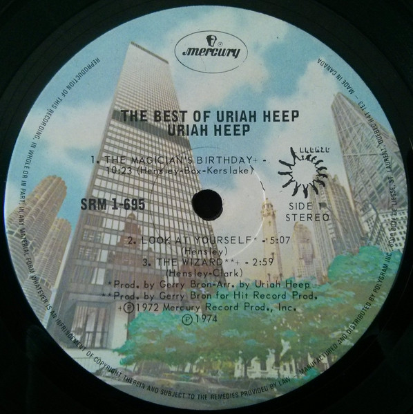 Uriah Heep - The Best Of Uriah Heep | Mercury (SRM 1-695)