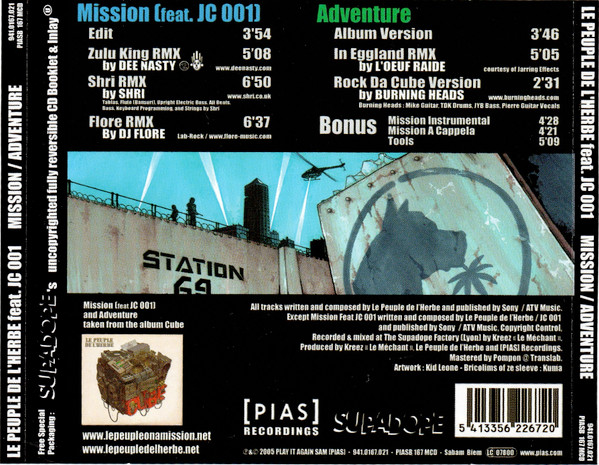 Le Peuple De L'Herbe Feat. JC-001 - Mission/Adventure | Supadope Records (941.0167.021) - 4 Le Peuple De L'Herbe Feat. JC-001 - Mission/Adventure | Supadope Records (941.0167.021) - 4