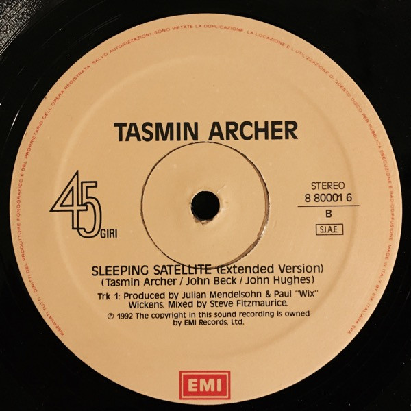 Tasmin Archer - Sleeping Satellite | EMI (880 001 6) - 4 Tasmin Archer - Sleeping Satellite | EMI (880 001 6) - 4