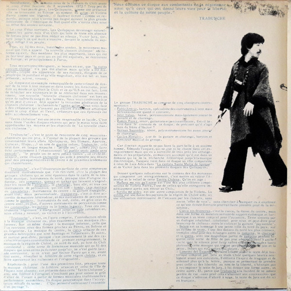 Trabunche - Terre Chilienne | Le Chant Du Monde (LDX 74616) - 3 Trabunche - Terre Chilienne | Le Chant Du Monde (LDX 74616) - 3