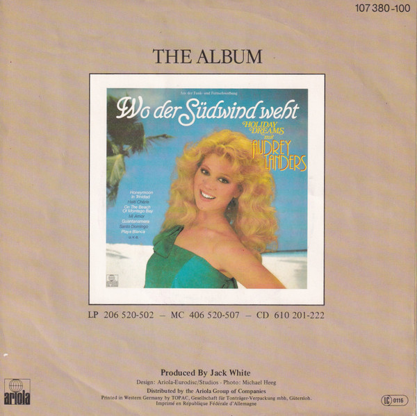 Audrey Landers - Summernight In Rome | Ariola (107 380)