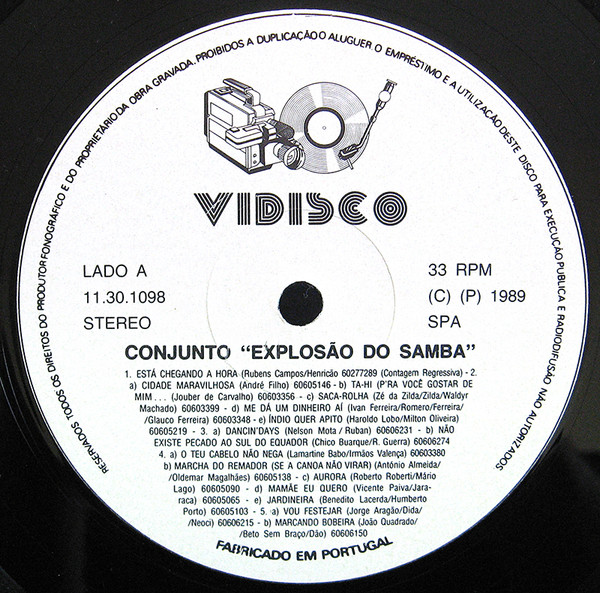Conjunto Explosão Do Samba - Carnaval | Vidisco (11.30.1098) - 3