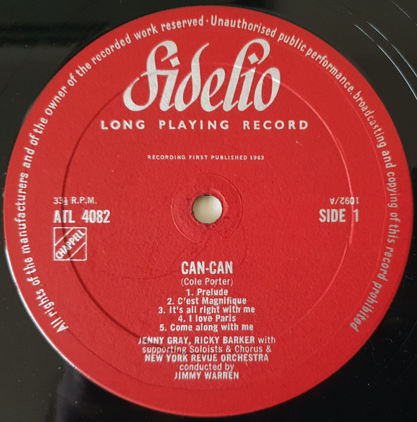 Cole Porter - Cole Porter's Can-Can | Fidelio (ATL 4082) - 3