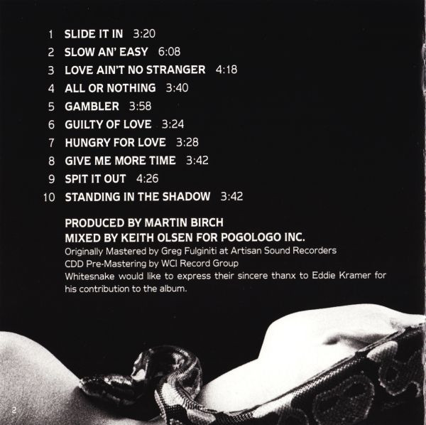 Whitesnake - Slide It In [CD] | Geffen Records (GEFMD 4018) - 4