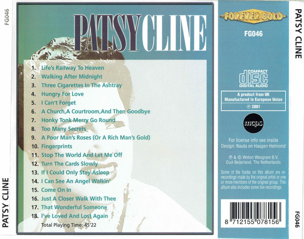 Patsy Cline - Patsy Cline | Forever Gold (FG046) - 2