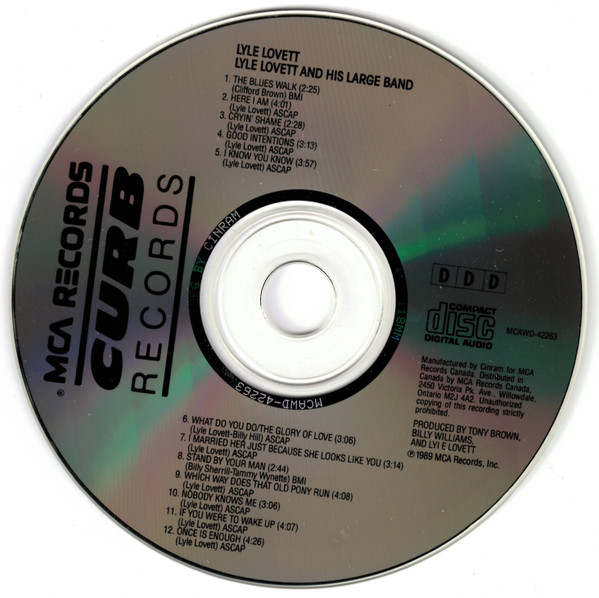 Lyle Lovett And His Large Band - Lyle Lovett And His Large Band | MCA Records (MCAWD-42263) - 3 Lyle Lovett And His Large Band - Lyle Lovett And His Large Band | MCA Records (MCAWD-42263) - 3