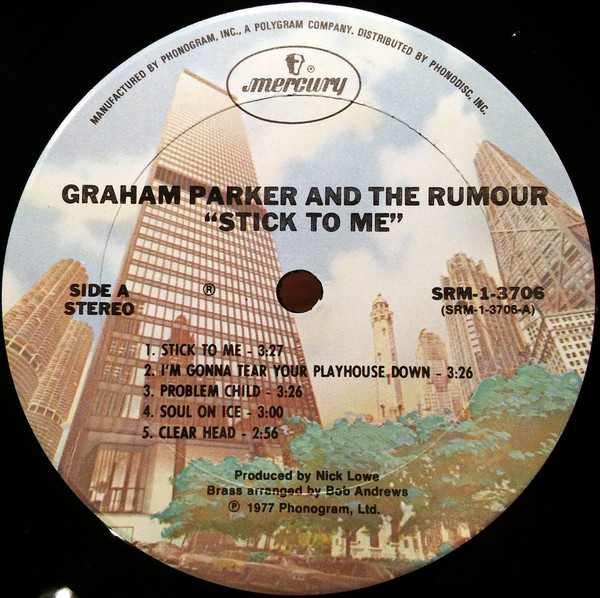 Graham Parker And The Rumour - Stick To Me | Mercury (SRM-1-3706) - 3 Graham Parker And The Rumour - Stick To Me | Mercury (SRM-1-3706) - 3