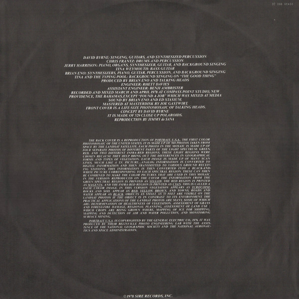 Talking Heads - More Songs About Buildings And Food | Sire (2 C068 61450) - 3 Talking Heads - More Songs About Buildings And Food | Sire (2 C068 61450) - 3