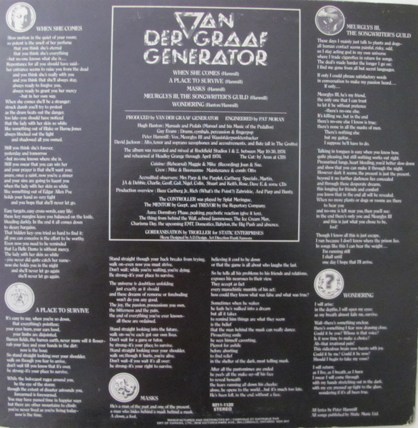 Van Der Graaf Generator - World Record | Charisma (9211-1120) - 2