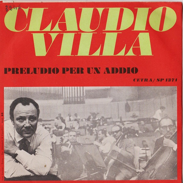 Claudio Villa - Povero Cuore | Cetra (SP 1371) - 2