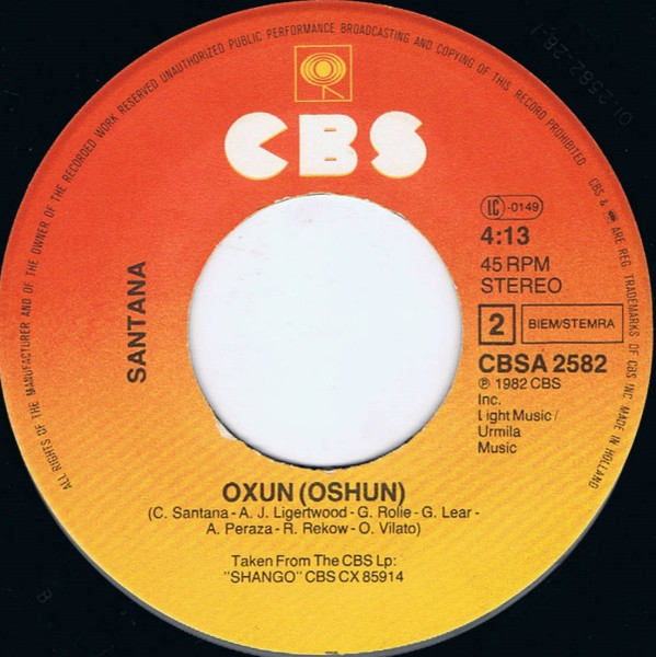 Santana - Hold On | CBS (A-2582) - 4