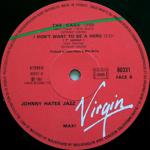 Johnny Hates Jazz - I Don't Want To Be A Hero | Virgin (80331) - 2