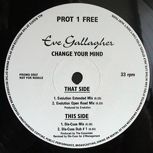 Eve Gallagher - Change Your Mind | More Protein (PROT 1 FREE) - main Eve Gallagher - Change Your Mind | More Protein (PROT 1 FREE) - main