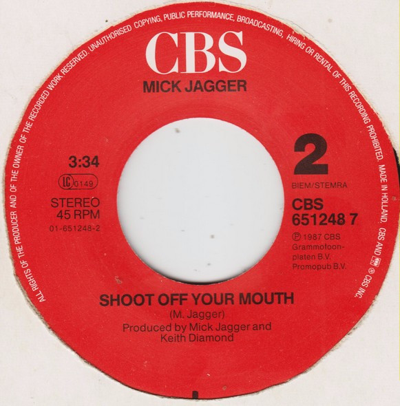 Mick Jagger - Say You Will | CBS (CBS 651248 7) - 4