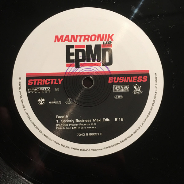 Kurtis Mantronik Vs EPMD - Strictly Business | Parlophone (7243 886031 6) - 3 Kurtis Mantronik Vs EPMD - Strictly Business | Parlophone (7243 886031 6) - 3