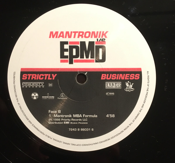 Kurtis Mantronik Vs EPMD - Strictly Business | Parlophone (7243 886031 6) - 4 Kurtis Mantronik Vs EPMD - Strictly Business | Parlophone (7243 886031 6) - 4