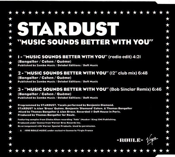 Stardust - Music Sounds Better With You | Roulé (7243 8952612 7) - 3