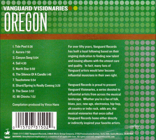 Oregon - Vanguard Visionaries: Oregon | Vanguard (73150-2) - 2
