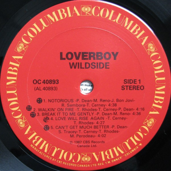 Loverboy - Wildside | Columbia (OC 40893) - 3