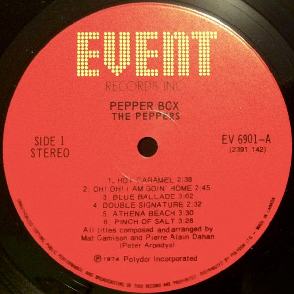 The Peppers - Pepper Box | Event Records Inc. (EV 6901) - 3