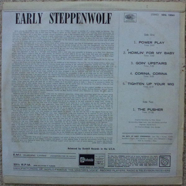 Steppenwolf - Early Steppenwolf | Stateside (SOSL-10065) - 2
