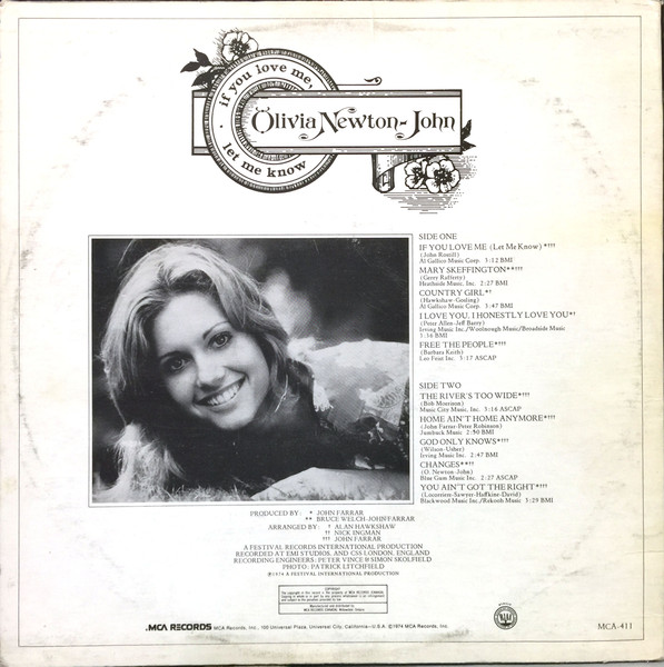 Olivia Newton-John - If You Love Me Let Me Know | MCA Records (MCA-411) - 2 Olivia Newton-John - If You Love Me Let Me Know | MCA Records (MCA-411) - 2