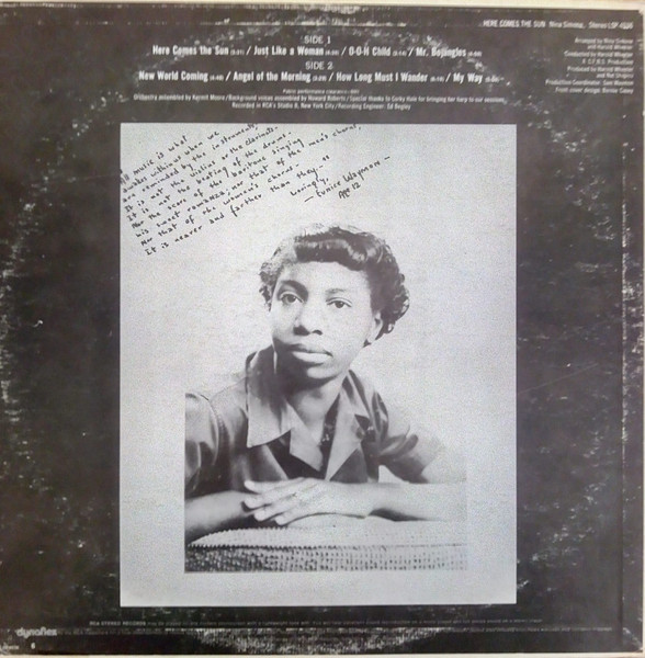 Nina Simone - Here Comes The Sun | RCA Victor (LSP-4536) - 2 Nina Simone - Here Comes The Sun | RCA Victor (LSP-4536) - 2