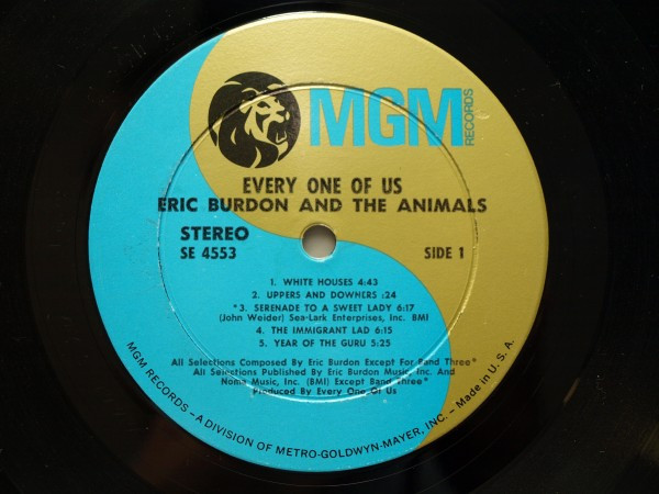 Eric Burdon & The Animals - Every One Of Us | MGM Records (SE-4553) - 3 Eric Burdon & The Animals - Every One Of Us | MGM Records (SE-4553) - 3