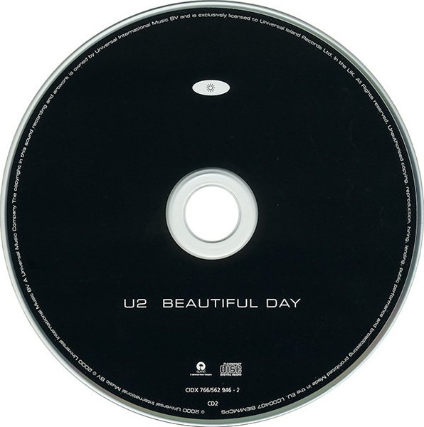 U2 - Beautiful Day | Island Records (CIDX 766) - 3