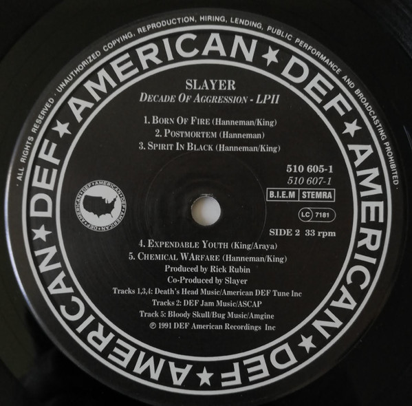 Slayer - Decade Of Aggression Live | Def American Recordings (510 605-1) - 3