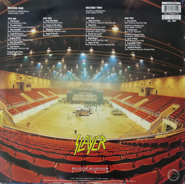 Slayer - Decade Of Aggression Live | Def American Recordings (510 605-1) - 2