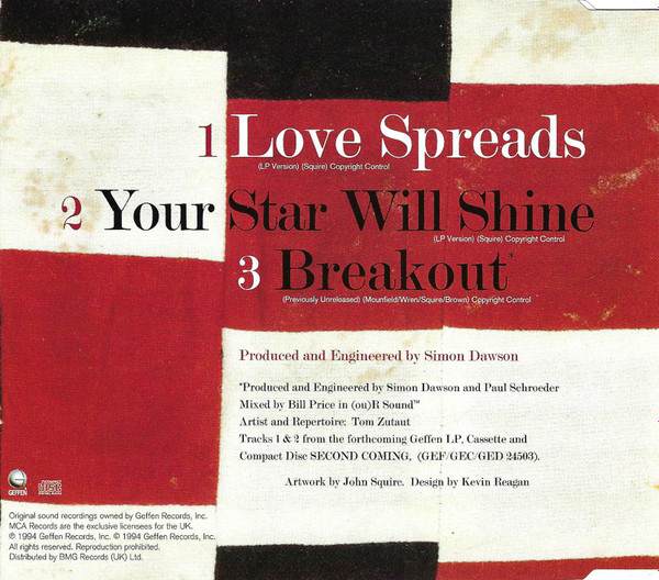 The Stone Roses - Love Spreads | Geffen Records (GFSTD 84) - 2