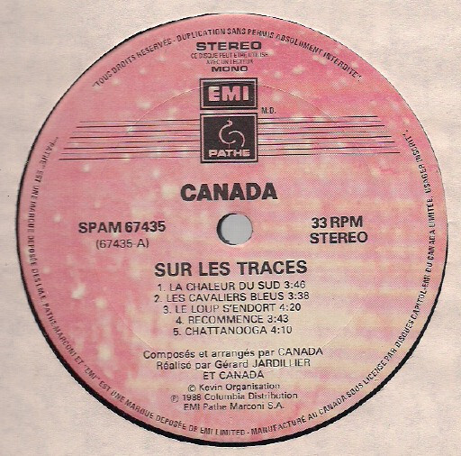 Canada - Sur Les Traces | Pathé (SPAM 67435) - 2
