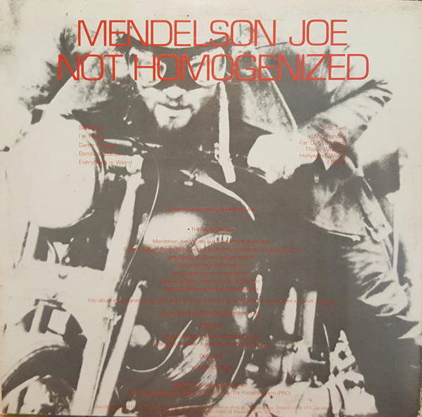 Mendelson Joe - Not Homogenized | Boot Records (BRP 2104) - 2 Mendelson Joe - Not Homogenized | Boot Records (BRP 2104) - 2