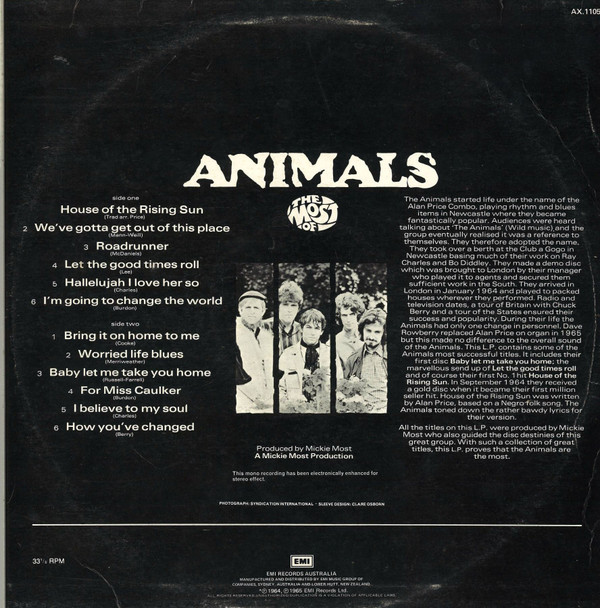 The Animals - The Most Of | Axis (AX.1105) - 4 The Animals - The Most Of | Axis (AX.1105) - 4