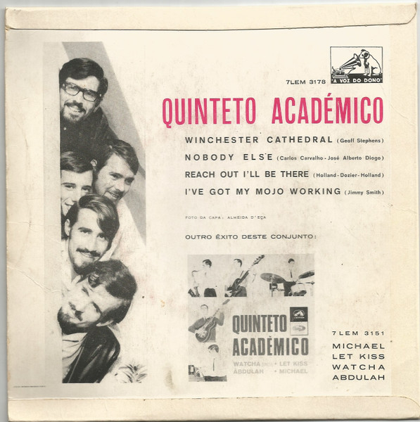 Quinteto Académico - Reach Out I'll Be There | A Voz Do Dono (7LEM 3178) - 2