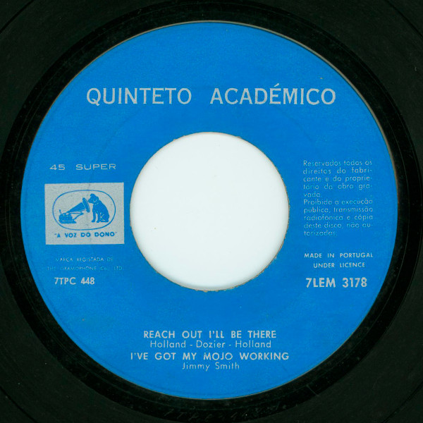 Quinteto Académico - Reach Out I'll Be There | A Voz Do Dono (7LEM 3178) - 4