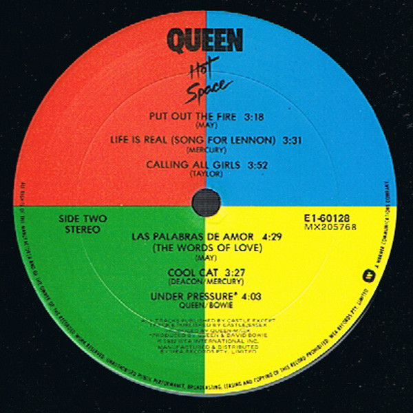 Queen - Hot Space | Elektra (E1-60128) - 3 Queen - Hot Space | Elektra (E1-60128) - 3
