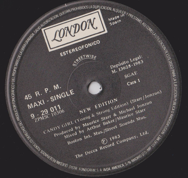 New Edition - Candy Gir l= La Chica De Los Caramelos | London Records (9 - 29 011) - 2