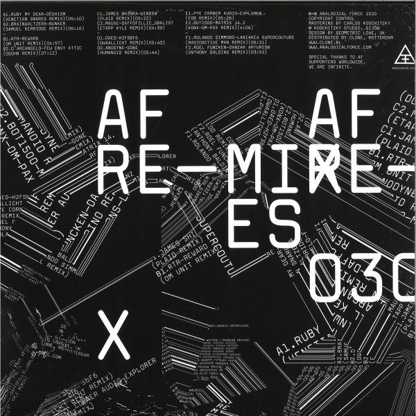Various - Remixes | Analogical Force (AF030LP) - 2