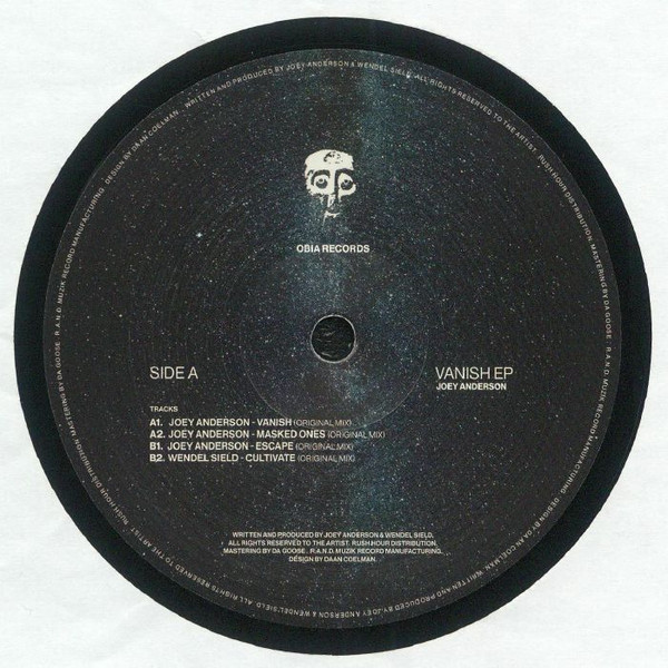 Joey Anderson / Wendel Sield - Vanish EP | Obia Records (OBIA005)