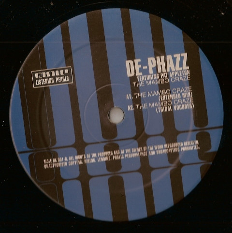 De-Phazz Featuring Pat Appleton - The Mambo Craze | Mole Listening Pearls (Mole UK 001-6) - 2 De-Phazz Featuring Pat Appleton - The Mambo Craze | Mole Listening Pearls (Mole UK 001-6) - 2