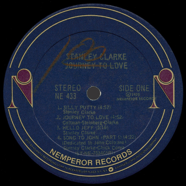 Stanley Clarke - Journey To Love | Nemperor Records (NE 433) - 3