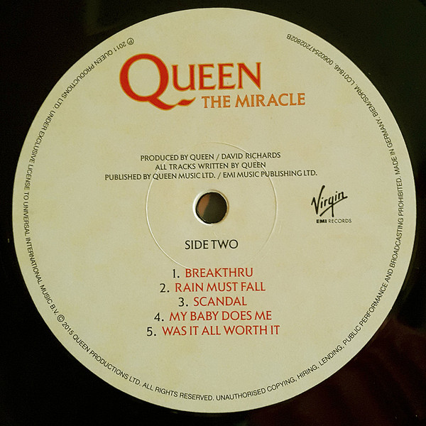 Queen - The Miracle | Virgin EMI Records (00602547202802) - main Queen - The Miracle | Virgin EMI Records (00602547202802) - main