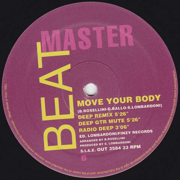Beat Master - Move Your Body | Out (OUT 3584) - 4