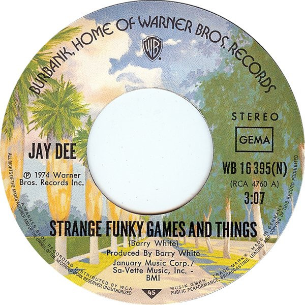 Jay Dee - Strange Funky Games And Things | Warner Bros. Records (WB 16 395) - 3