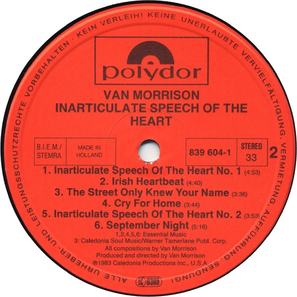 Inarticulate Speech Of The Heart